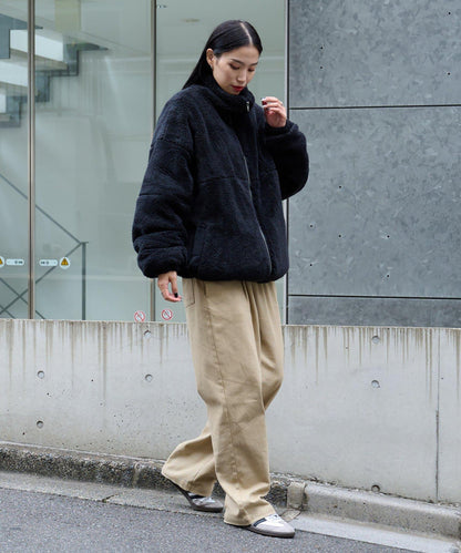 【復刻】長絨抓絨加大立領夾克