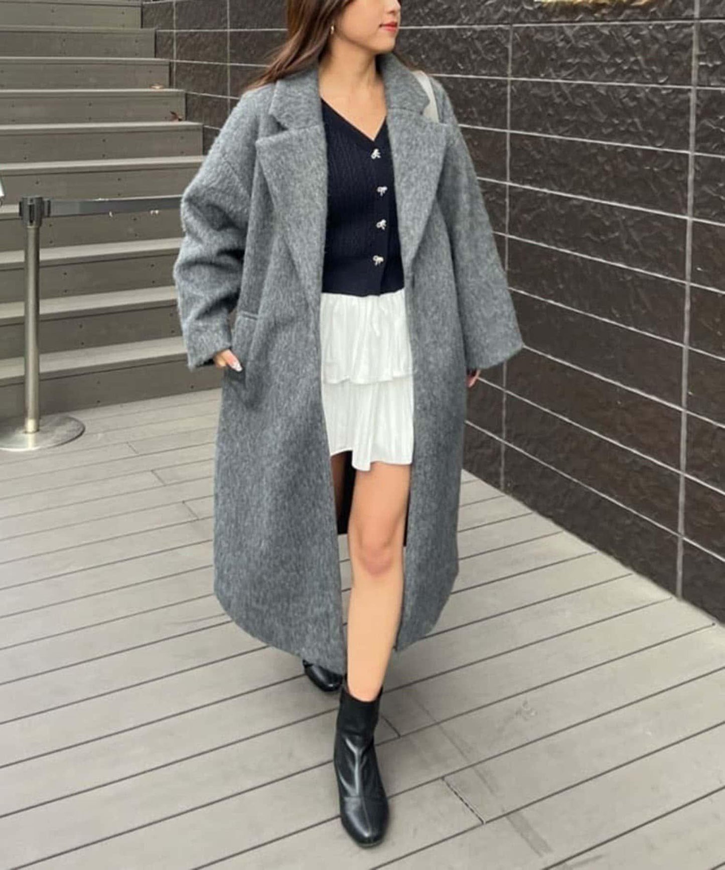 毛邊切斯特大衣