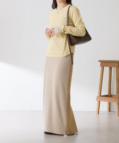 Q.anos 2層牛仔半身裙