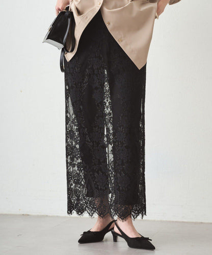 蕾絲半身裙