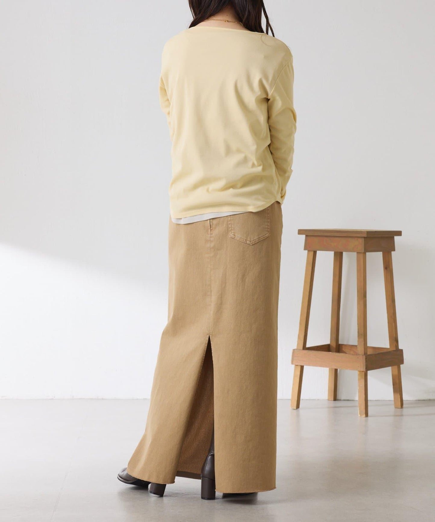 Q.anos 2層牛仔半身裙