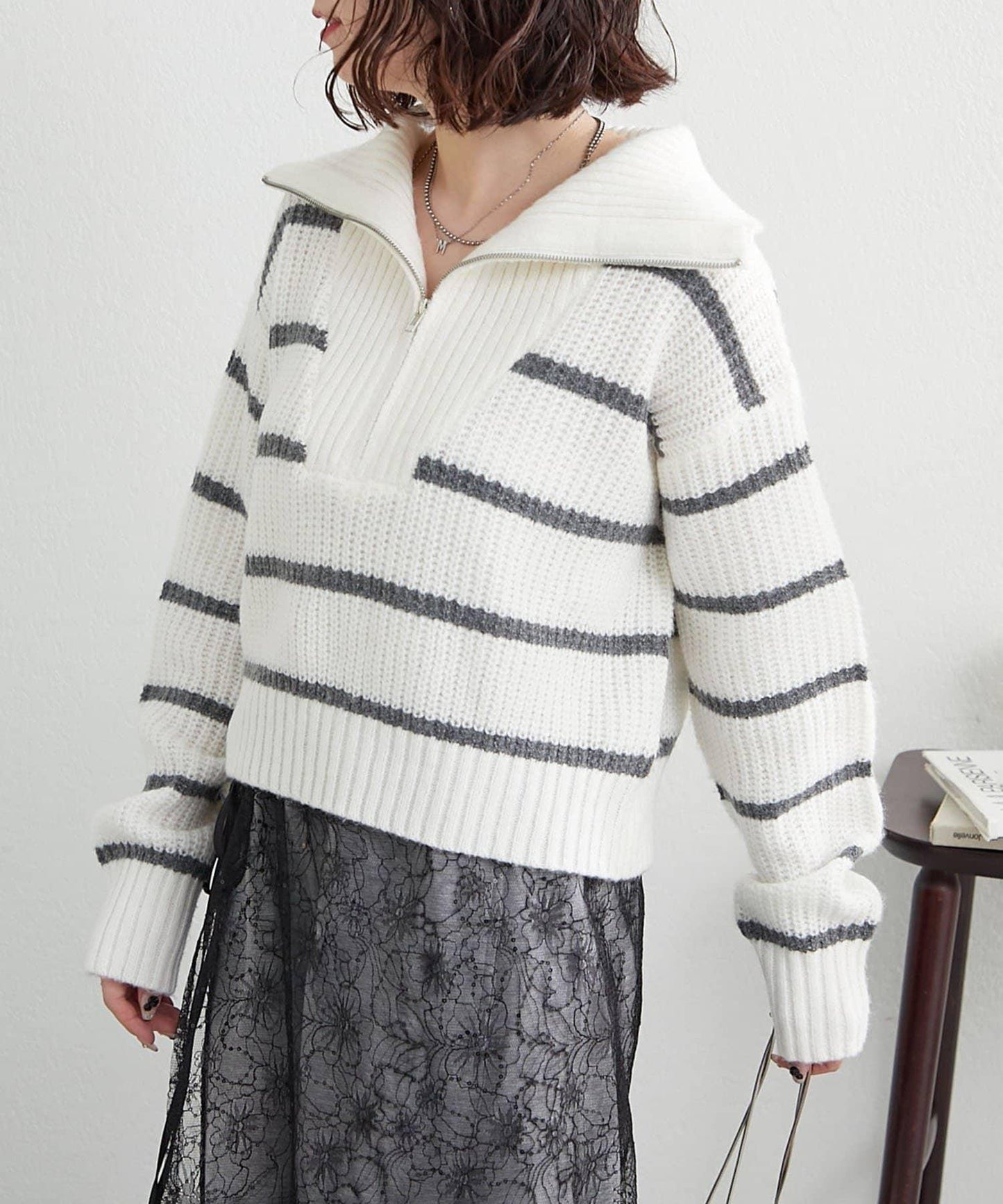 【RMAF】半拉鍊針織衫