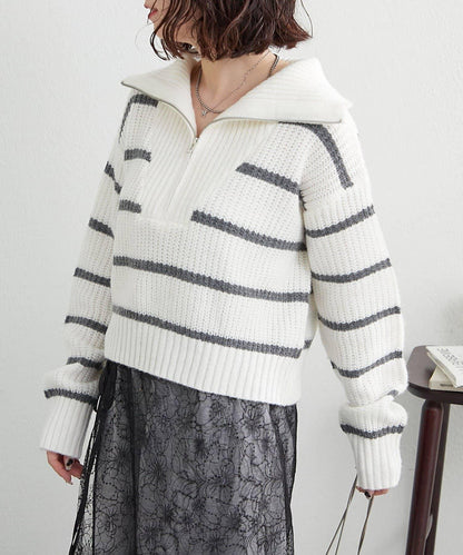 【RMAF】半拉鍊針織衫