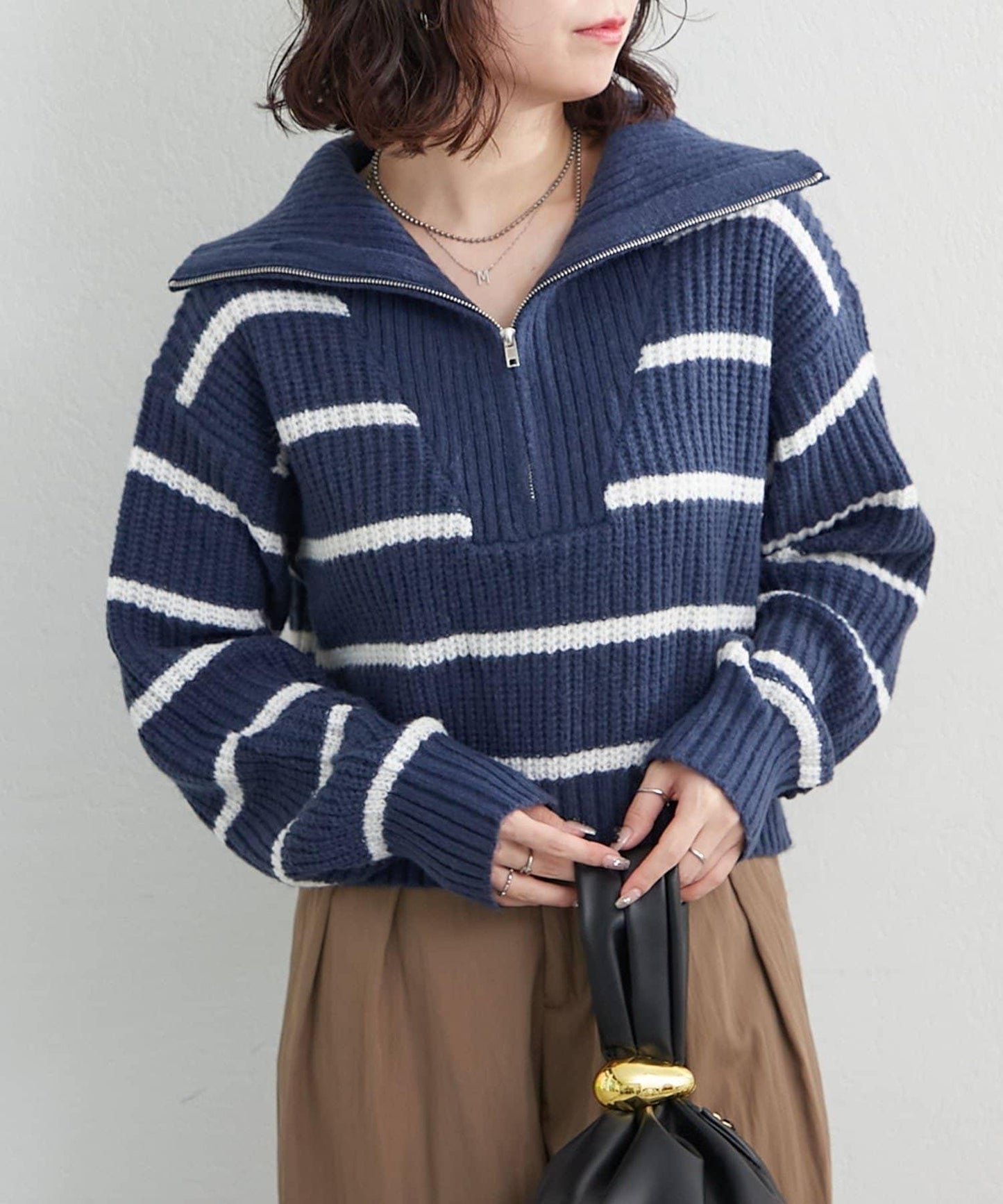 【RMAF】半拉鍊針織衫