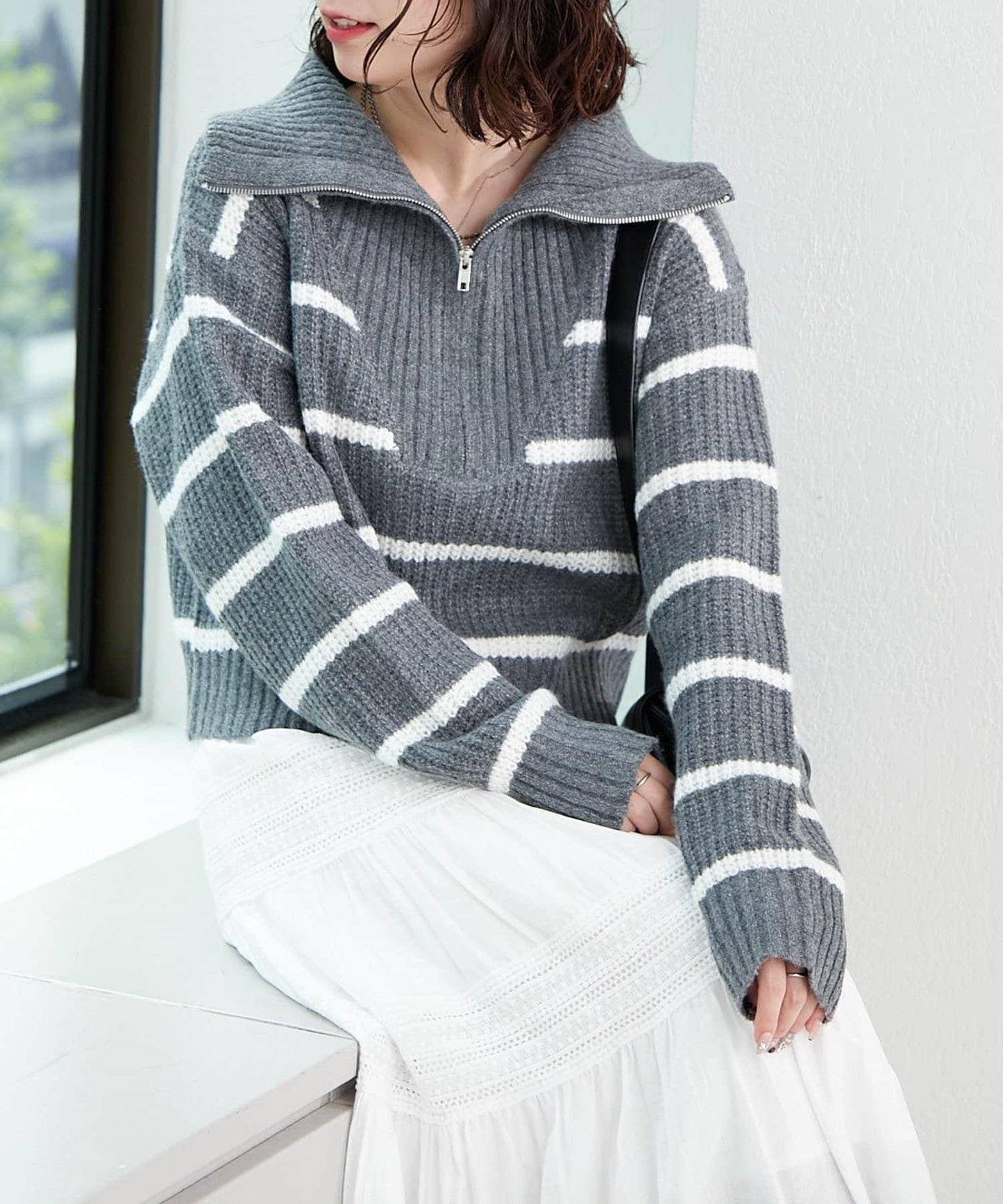 【RMAF】半拉鍊針織衫