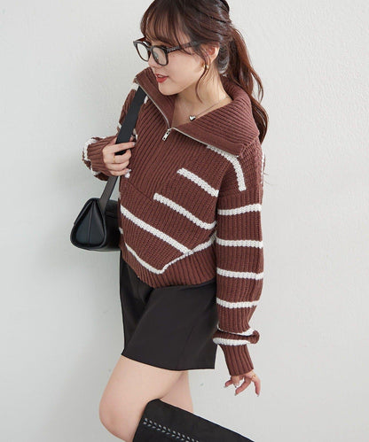 【RMAF】半拉鍊針織衫