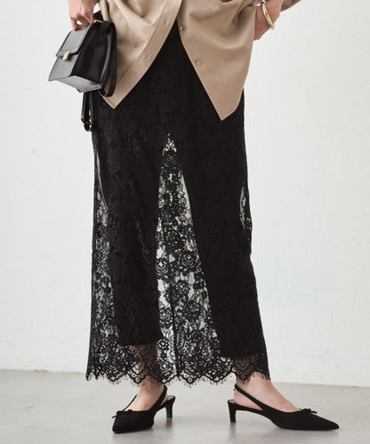 蕾絲半身裙