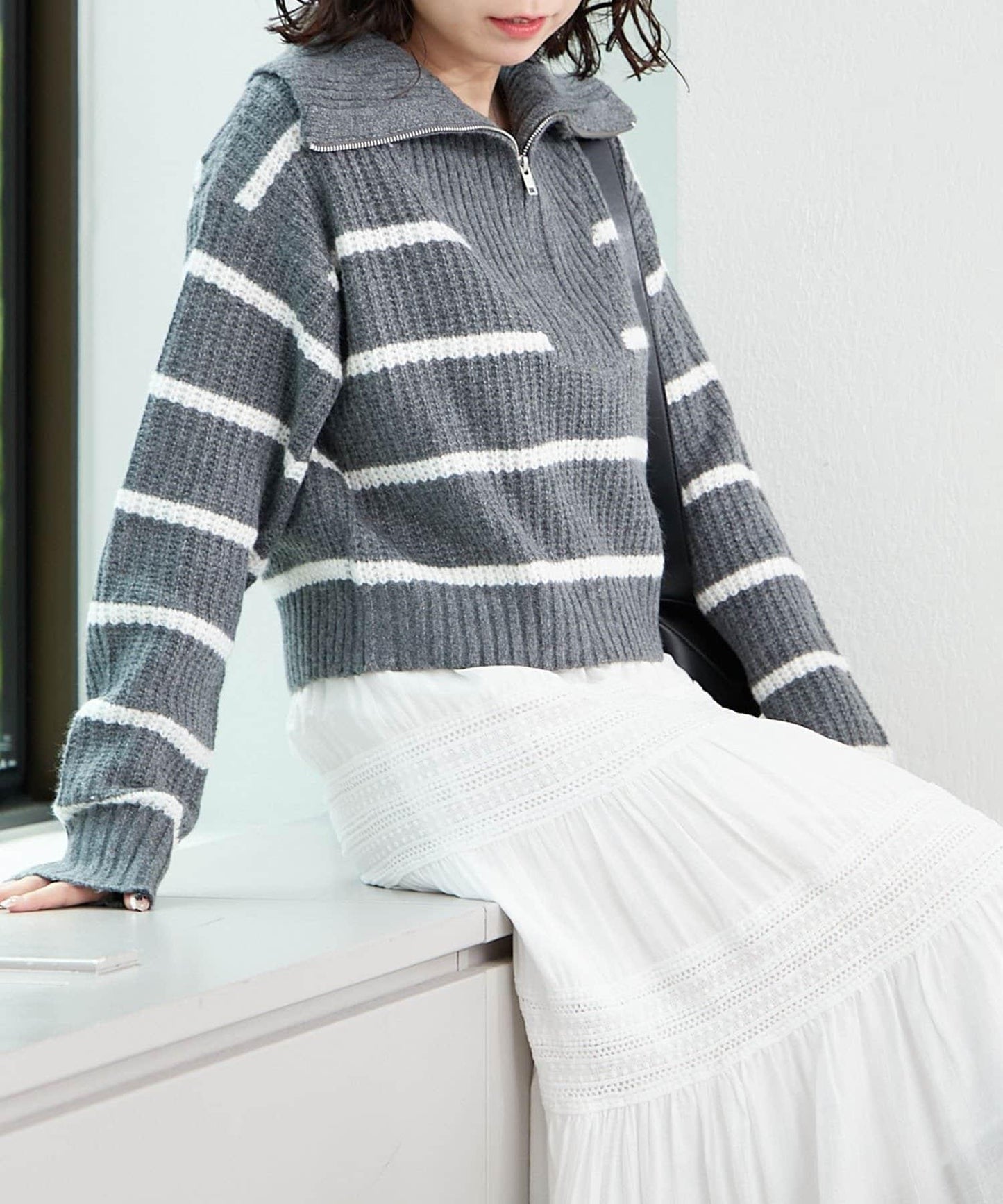 【RMAF】半拉鍊針織衫