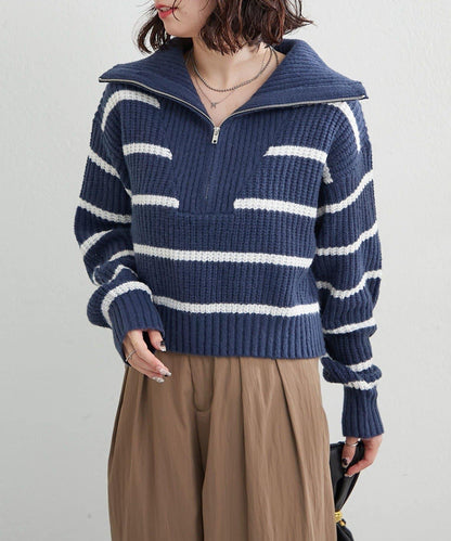 【RMAF】半拉鍊針織衫