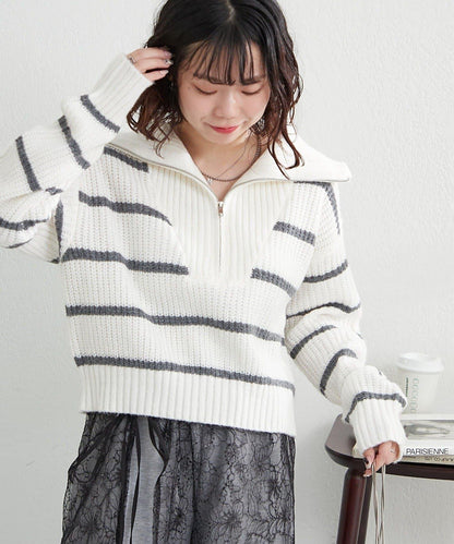 【RMAF】半拉鍊針織衫