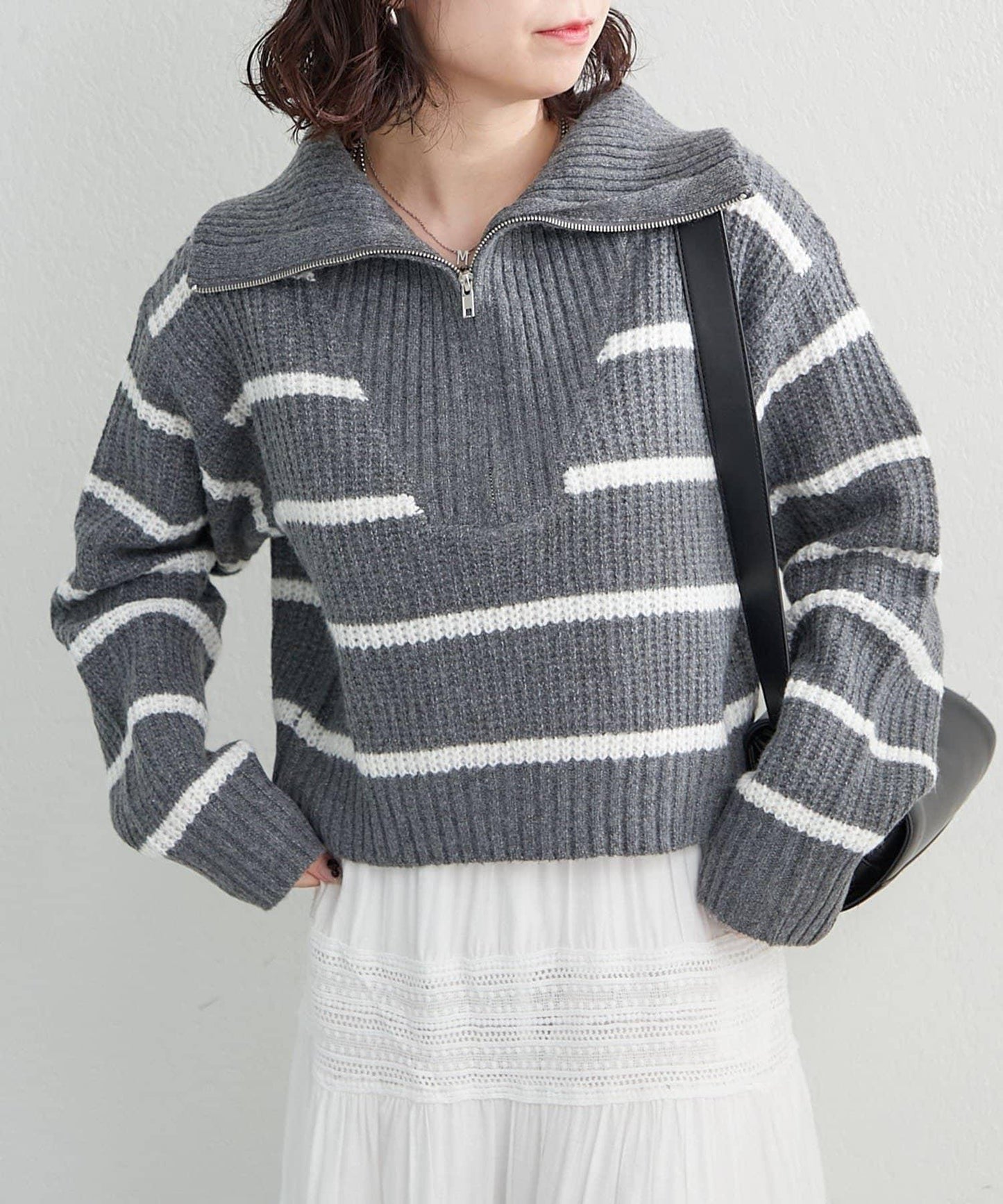 【RMAF】半拉鍊針織衫