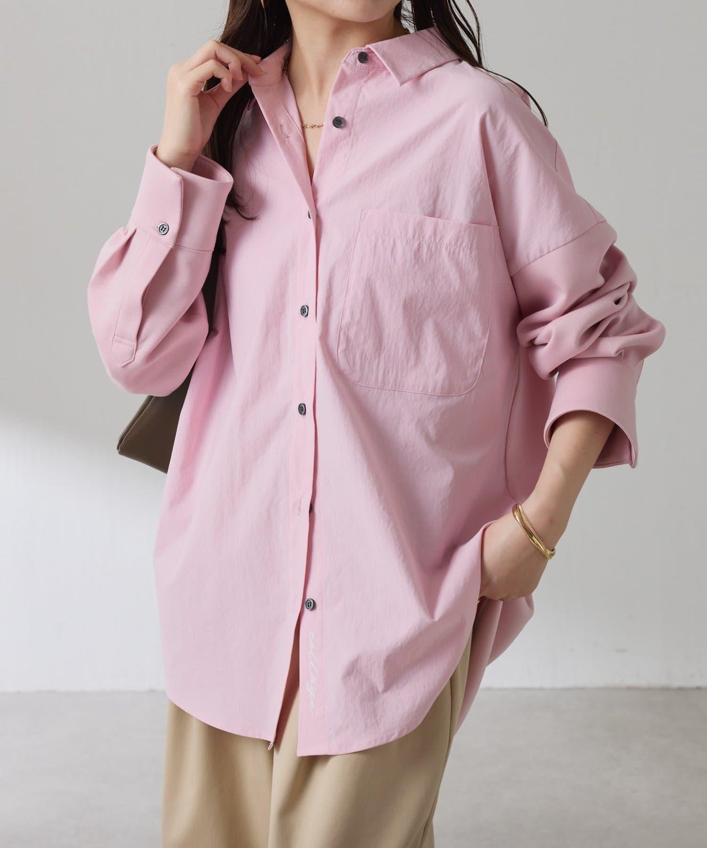 【冬季可穿】拼接設計襯衫