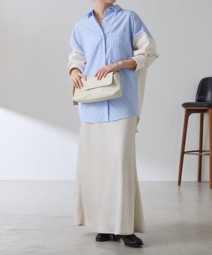 【冬季可穿】拼接設計襯衫