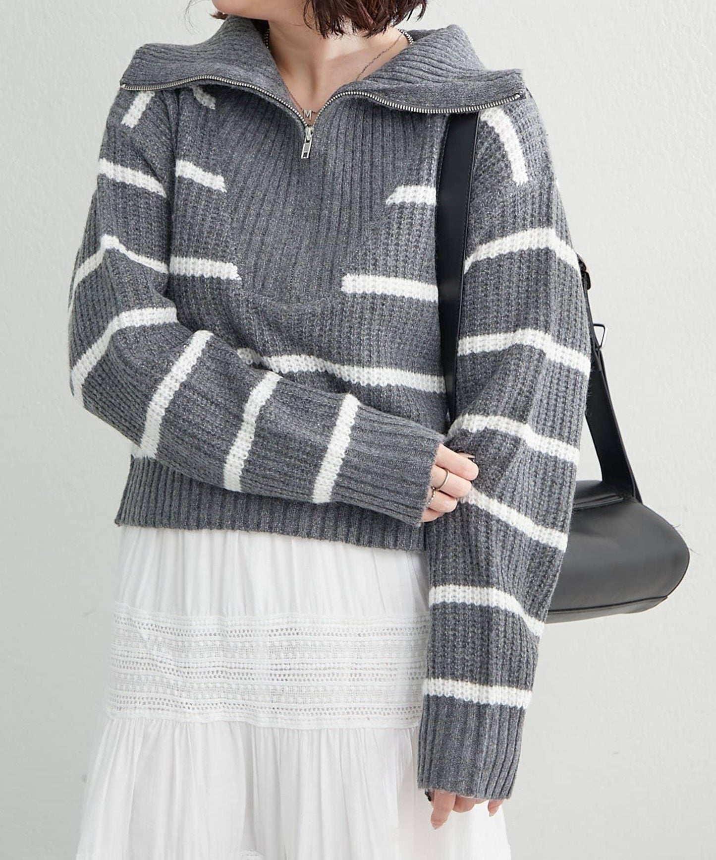 【RMAF】半拉鍊針織衫