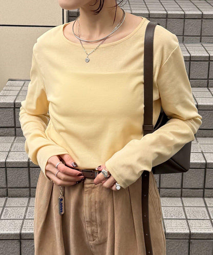 【接觸冷感/吸水速幹】基礎透視長袖T恤