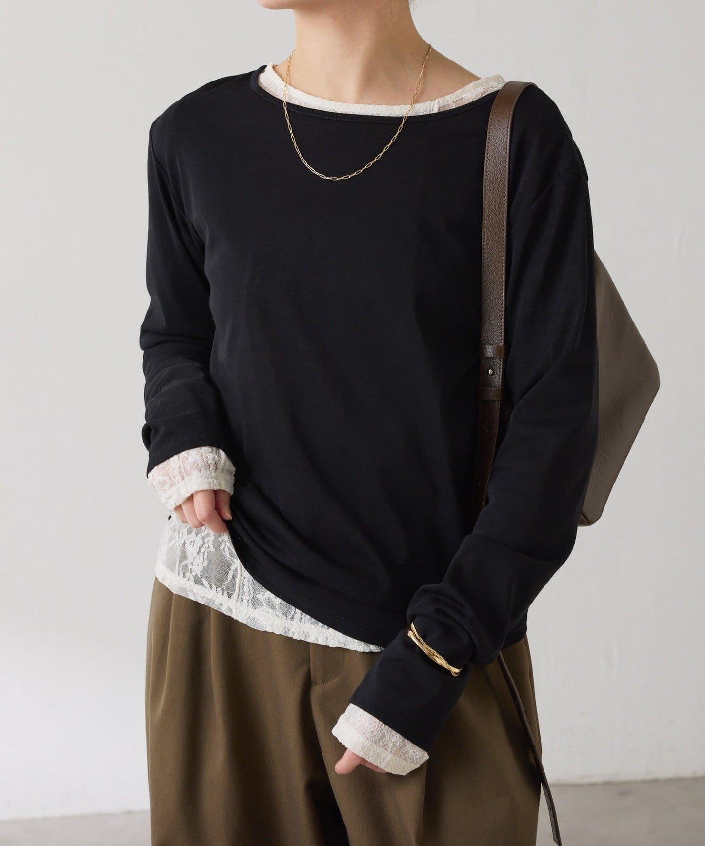 【接觸冷感/吸水速幹】基礎透視長袖T恤