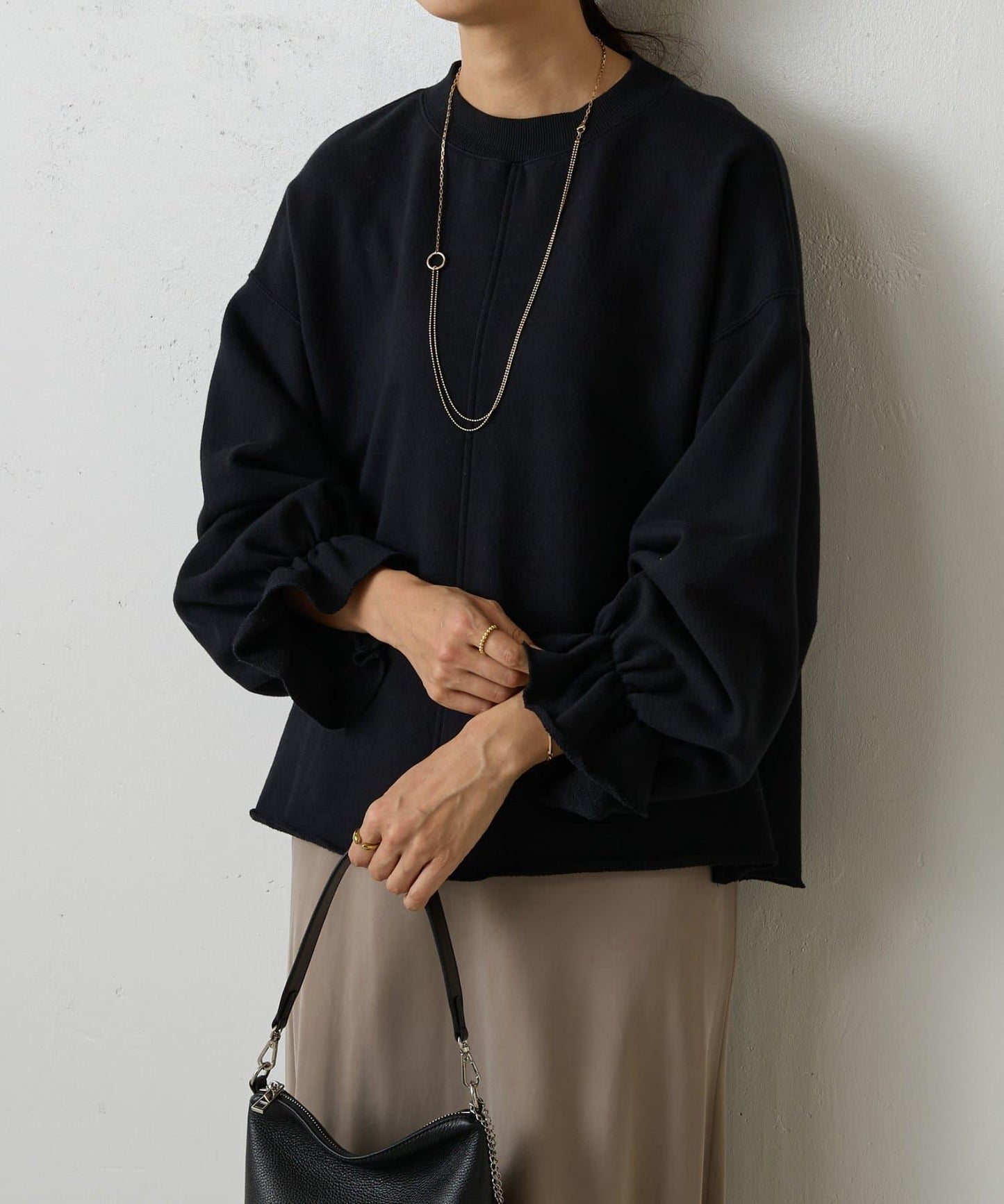 袖口荷葉邊衛衣