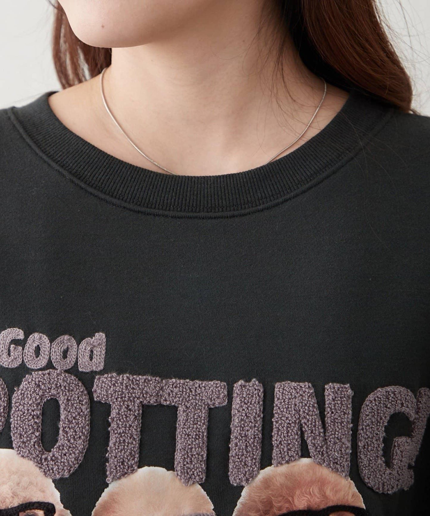 3只小狗眼鏡印花衛衣