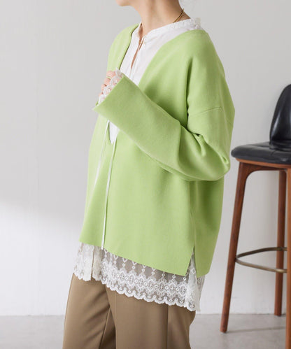 【顯瘦◎】V領巴斯克針織衫