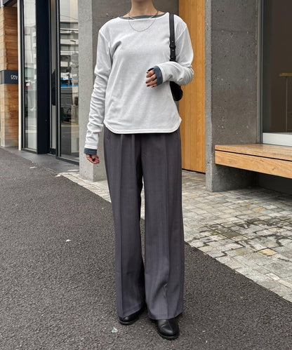 【接觸冷感/吸水速幹】基礎透視長袖T恤