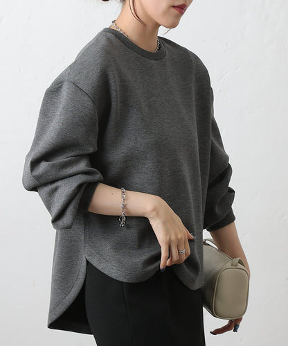 箱型背部拉鍊套頭衫