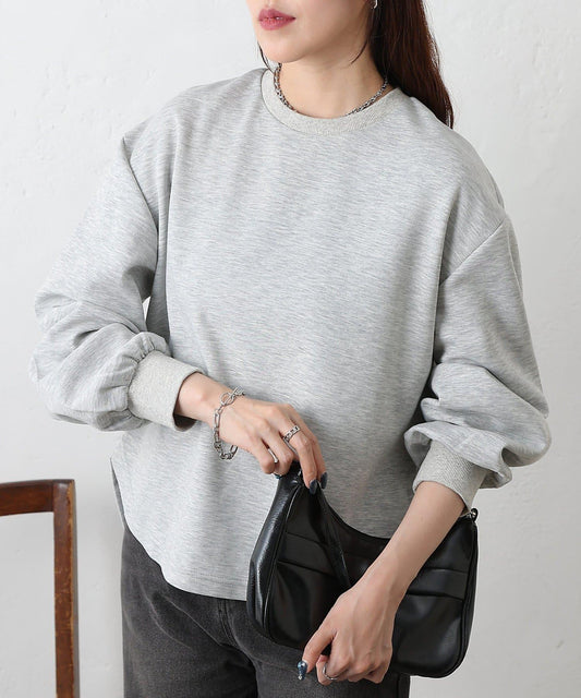 箱型背部拉鍊套頭衫