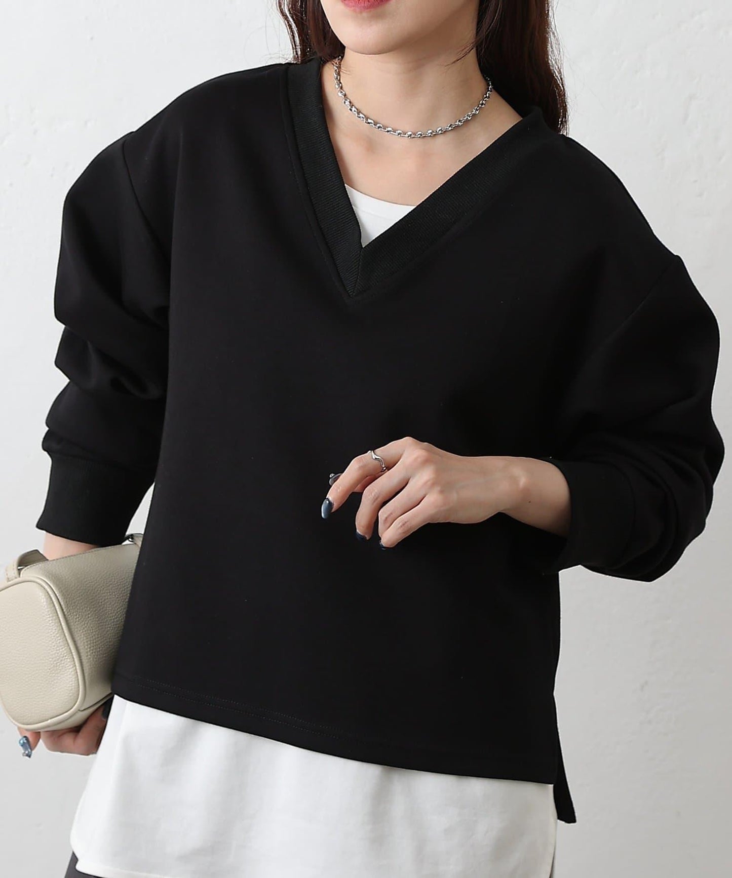 紙箱V領套頭衫