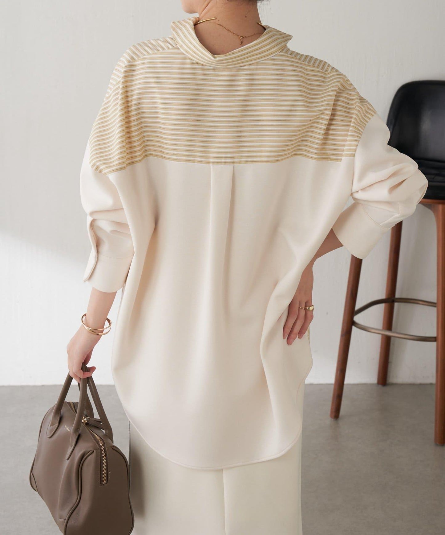 【冬季可穿】拼接設計襯衫