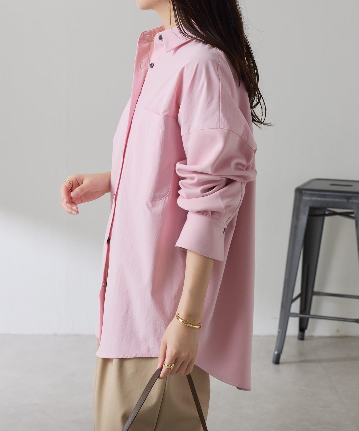 【冬季可穿】拼接設計襯衫