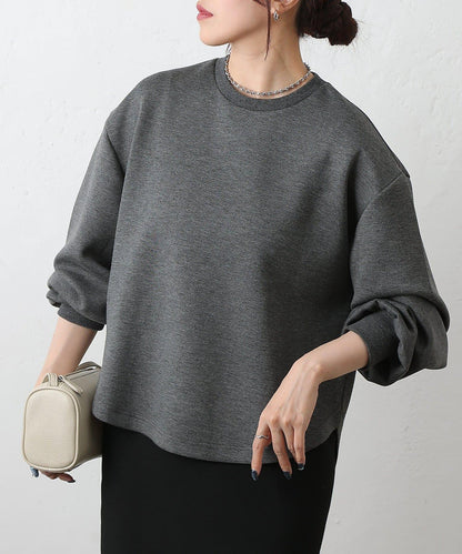 箱型背部拉鍊套頭衫