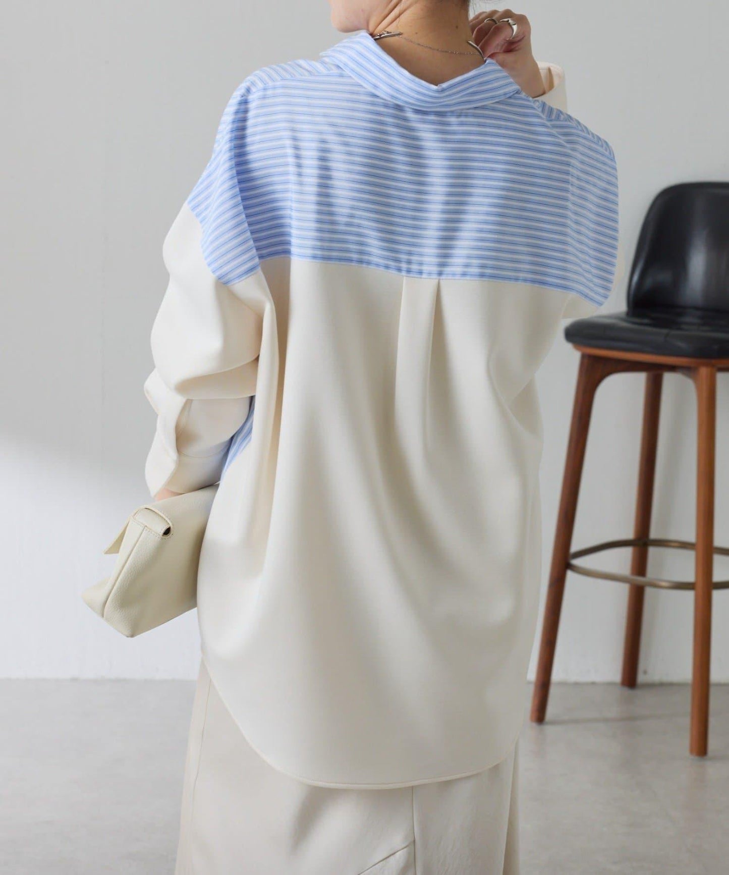 【冬季可穿】拼接設計襯衫
