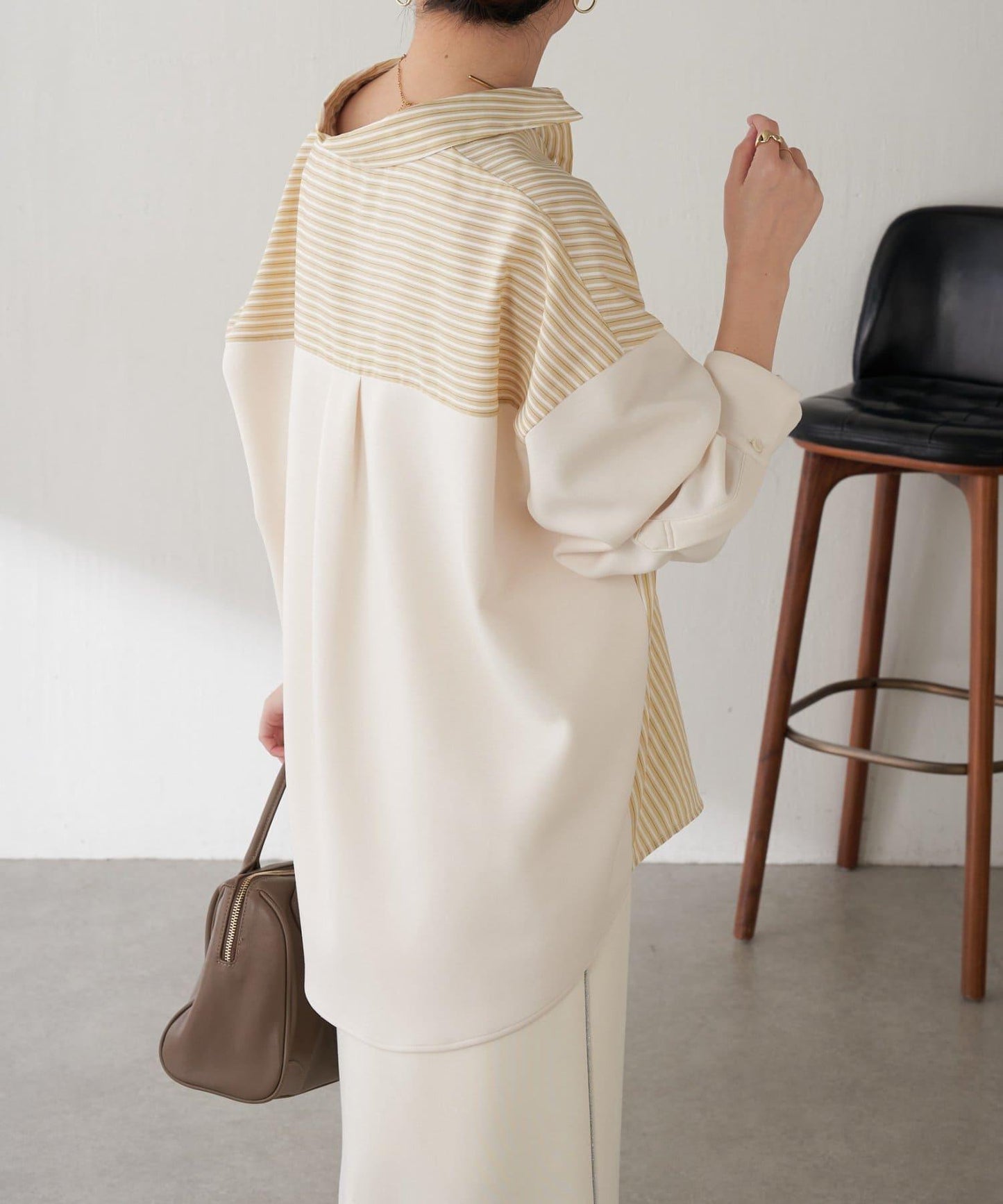 【冬季可穿】拼接設計襯衫