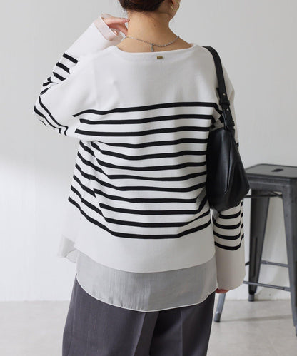 【顯瘦◎】V領巴斯克針織衫