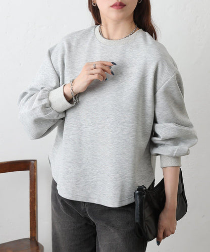 箱型背部拉鍊套頭衫