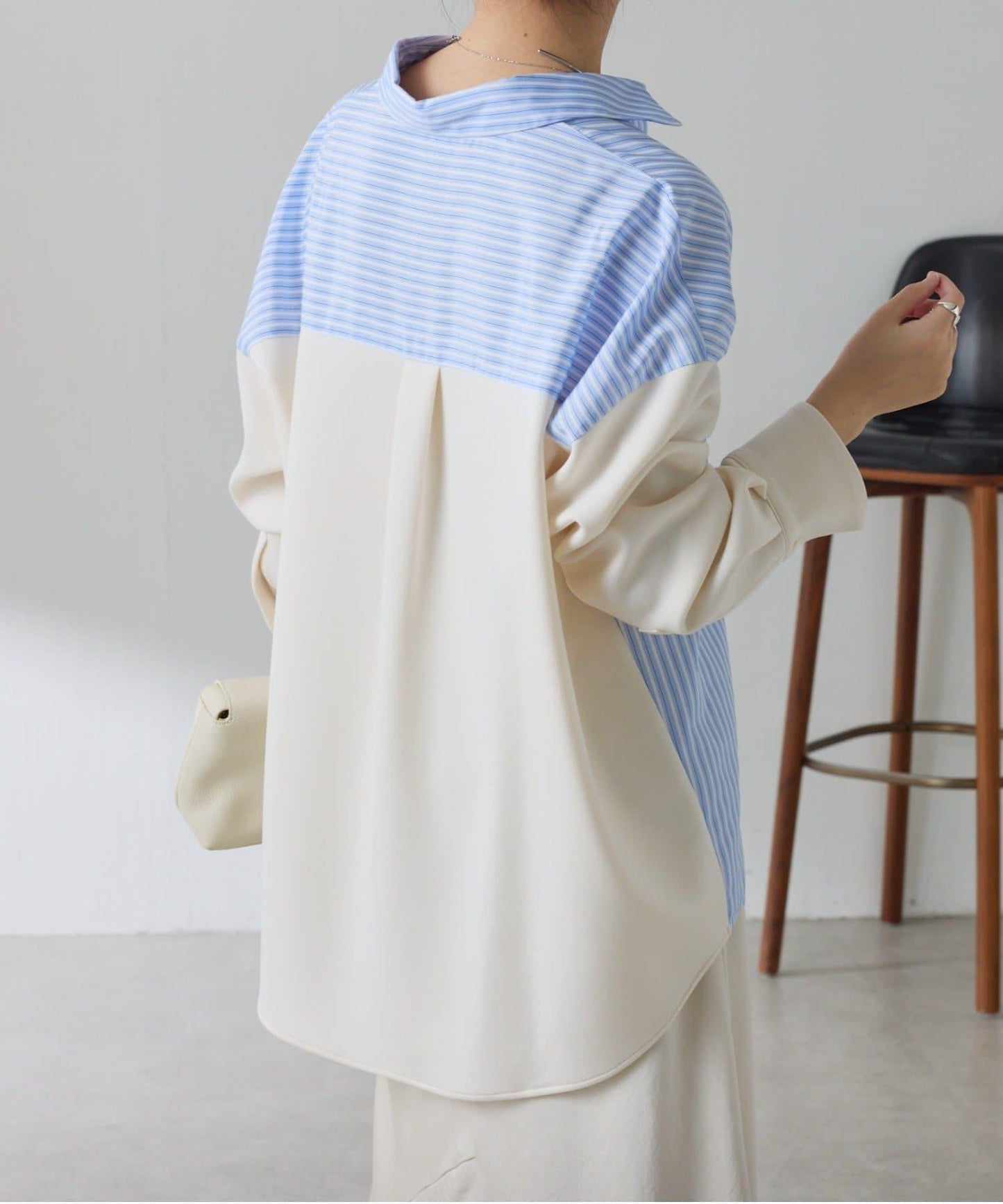 【冬季可穿】拼接設計襯衫