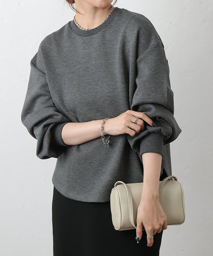 箱型背部拉鍊套頭衫