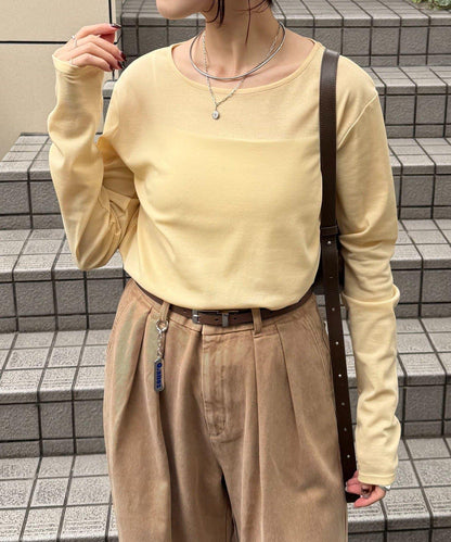 【接觸冷感/吸水速幹】基礎透視長袖T恤