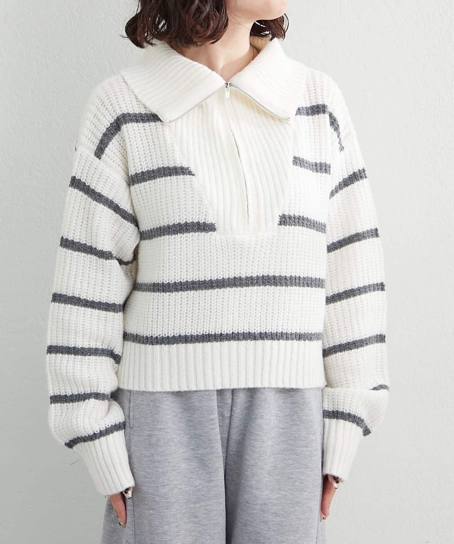 【RMAF】半拉鍊針織衫