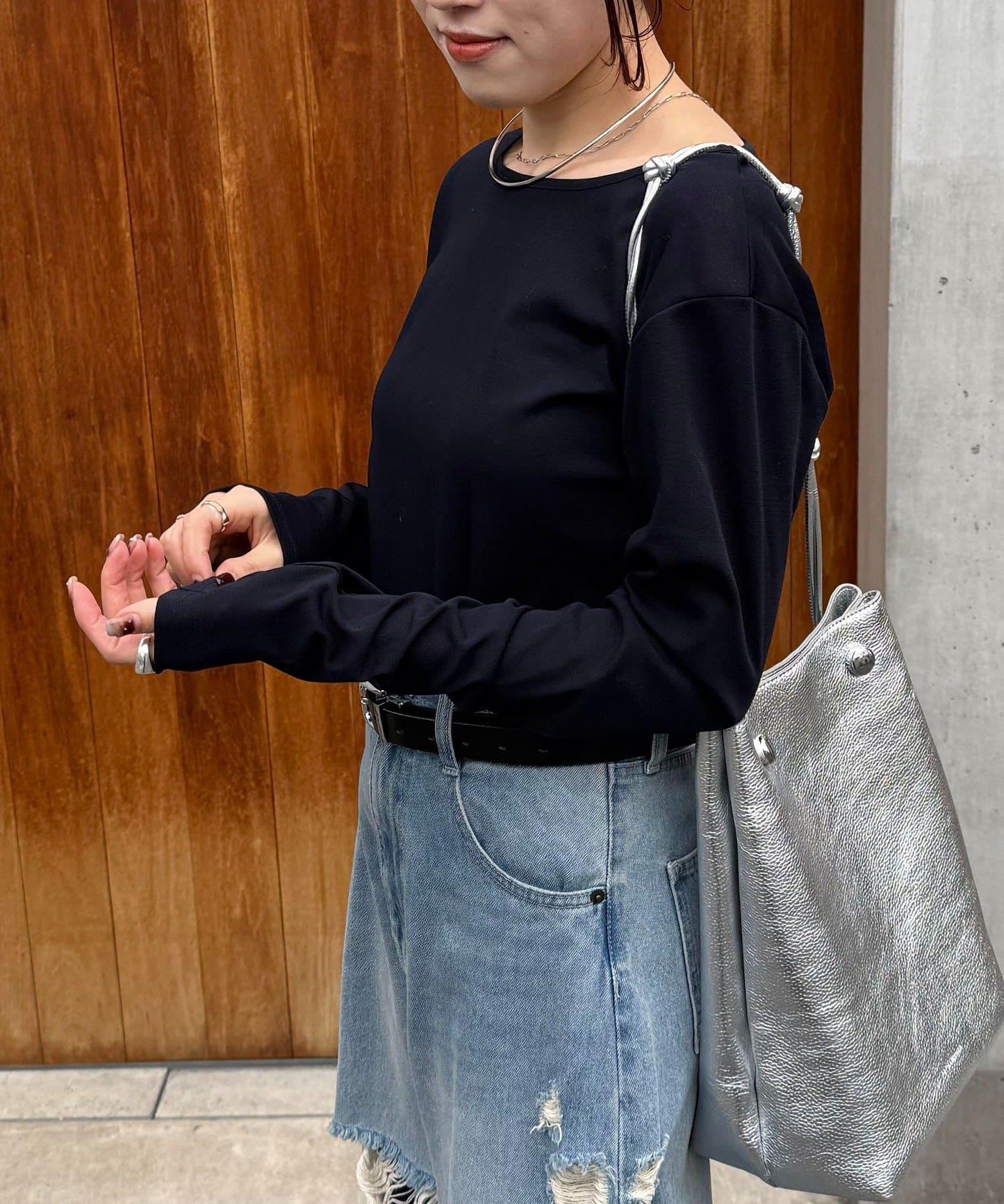 【接觸冷感/吸水速幹】基礎透視長袖T恤