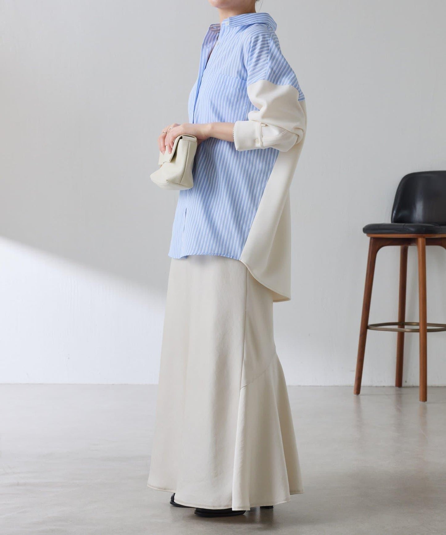 【冬季可穿】拼接設計襯衫