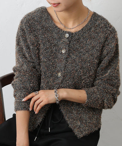 混紡紗線2WAY針織套頭衫