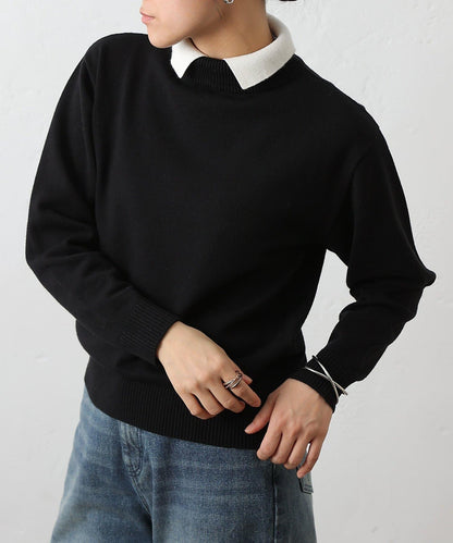 拼色針織套頭衫