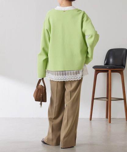 【顯瘦◎】V領巴斯克針織衫