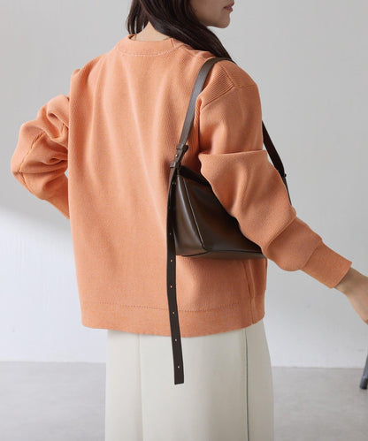 【腰部遮蓋】亮面紐扣開衫