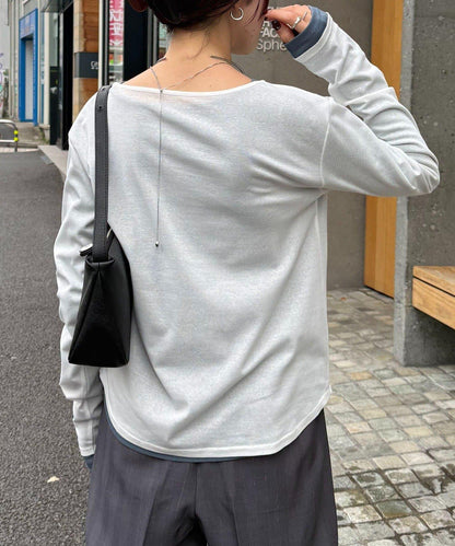 【接觸冷感/吸水速幹】基礎透視長袖T恤
