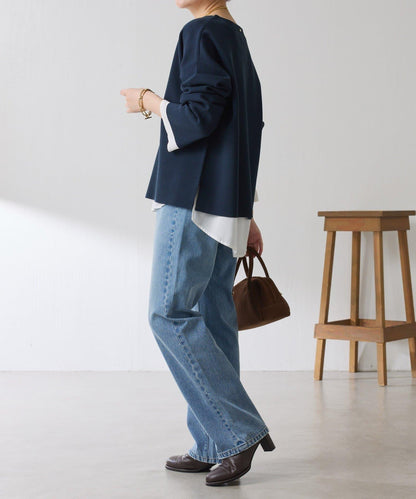 【顯瘦◎】V領巴斯克針織衫