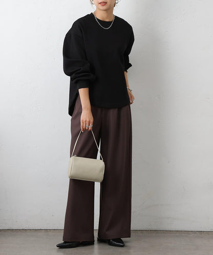 箱型背部拉鍊套頭衫