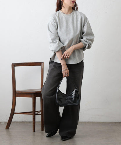 箱型背部拉鍊套頭衫