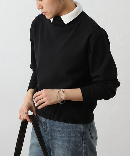 拼色針織套頭衫