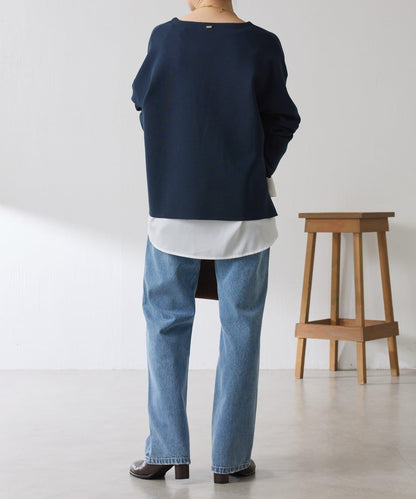 【顯瘦◎】V領巴斯克針織衫